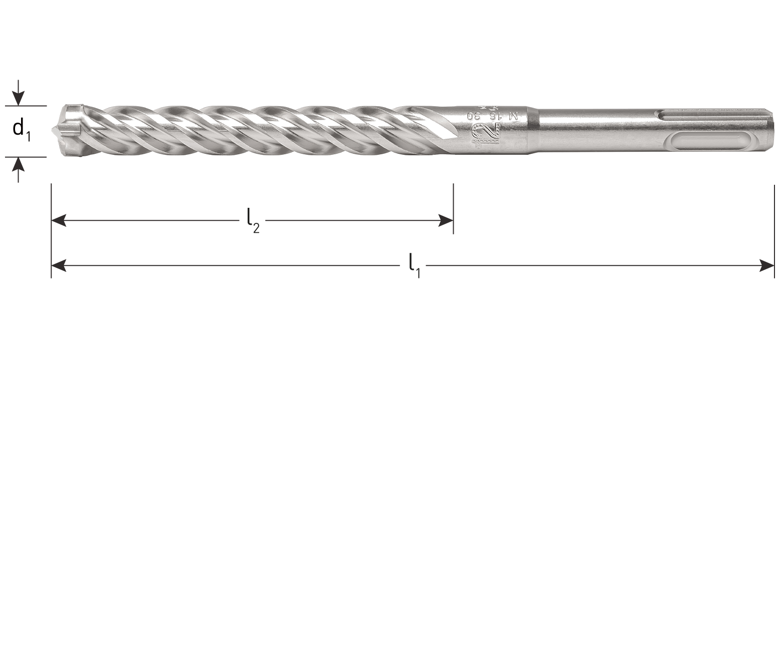 SDS-plus foret marteaux, type '202', QUATTRO-X, ø5,5x50/115 mm
