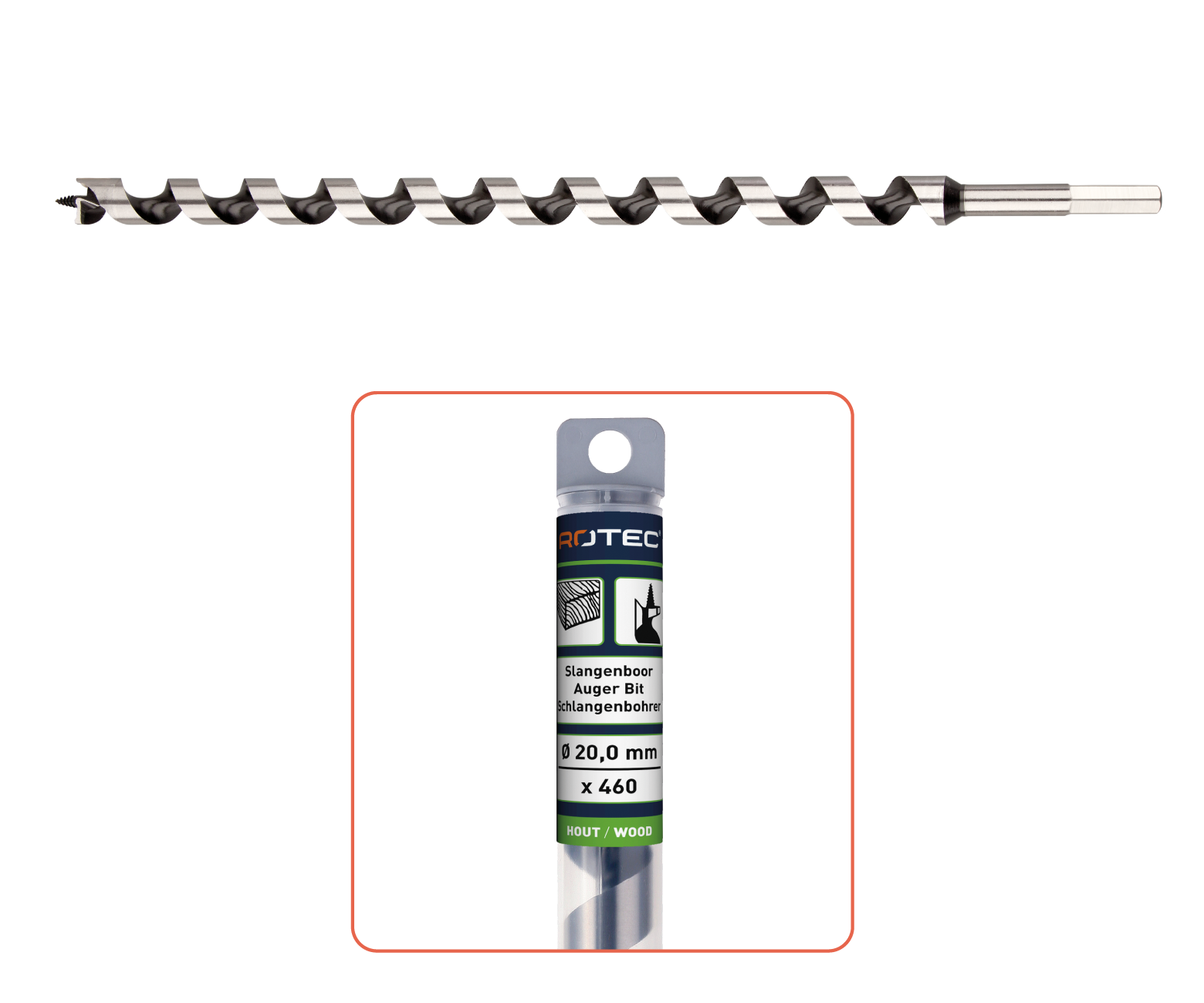 Auger drill bit type '240', ø30x460 mm detail 2