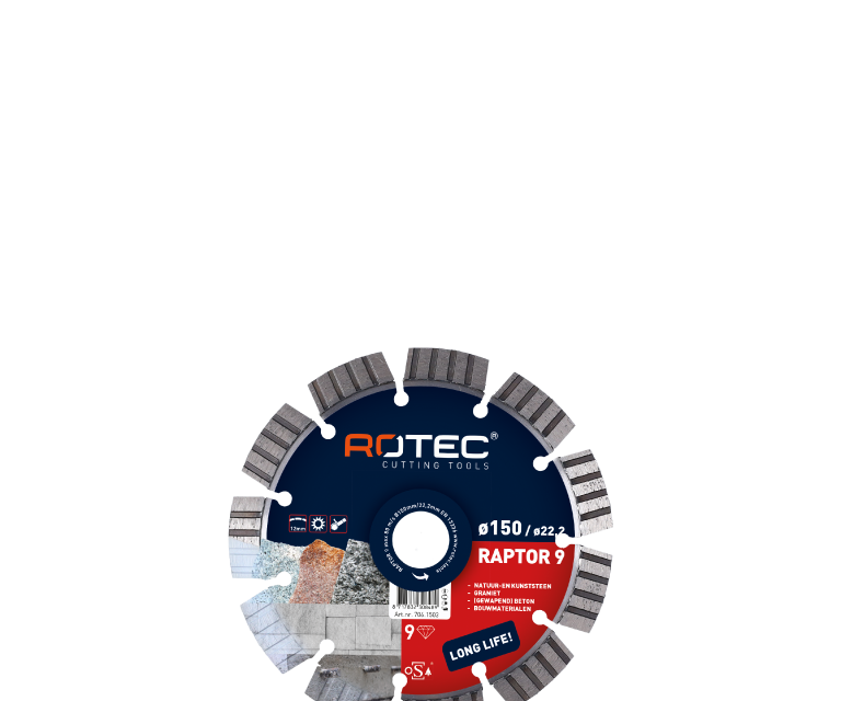 706.1503 Diamond saw blade RAPTOR 9