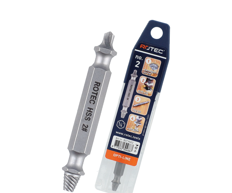 OPTI-LINE Schroefverwijderbits, in EV-pack